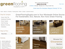 Tablet Screenshot of greenflooringsupply.com